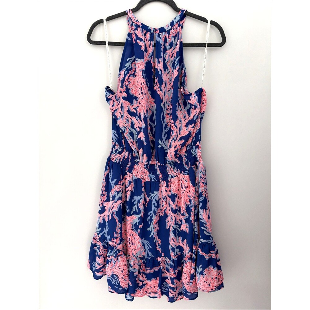 Lilly Pulitzer Pamelyn Dress Borealis Blue Womens 16 Swim On Over All Over Print - Picture 6 of 15